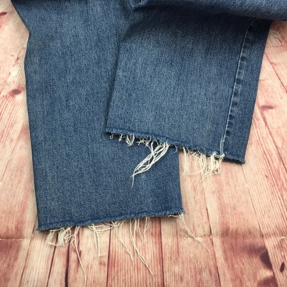 ☮️Reformation BENJI DISTRESSED Denim Overall in Celtic Size 6 - Picture 11 of 16